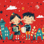 illustrazione-su-sfondo-rosso-per-bambini